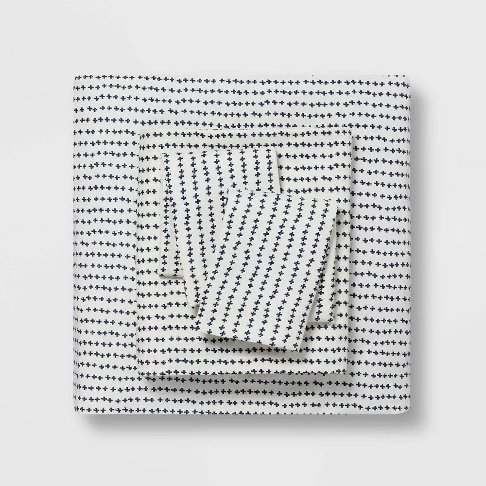Room Essentials Twin XL Navy Gray Microfiber Sheet Set 3pc